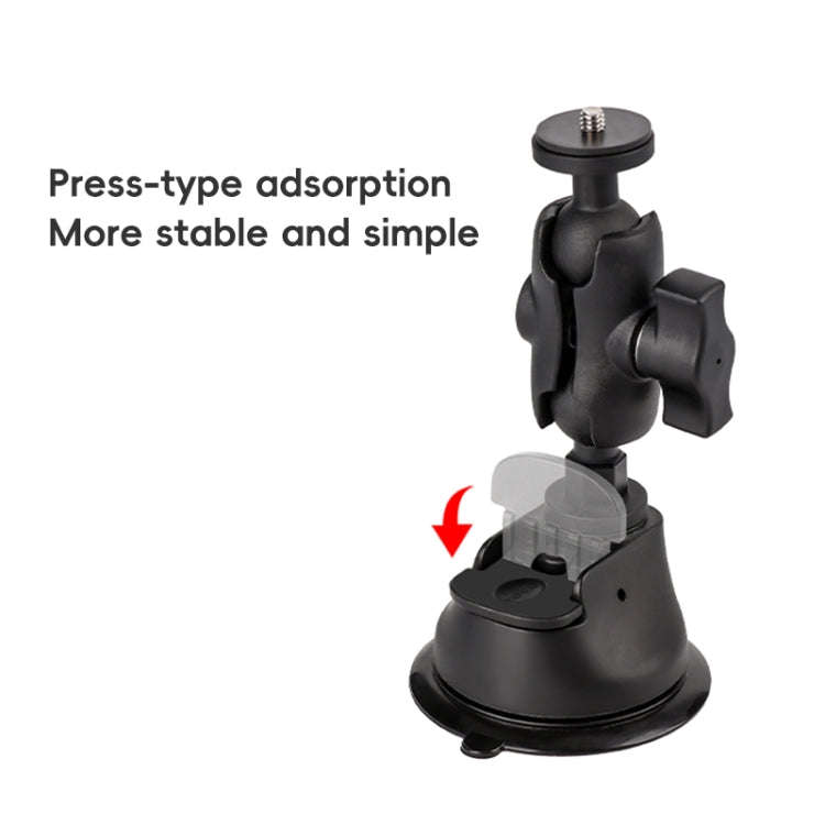 1/4 inch Screw Dual-Leg  Suction Cup Mount and 2 x Single-leg Car Suction Cup Mount Crab Clamps S...