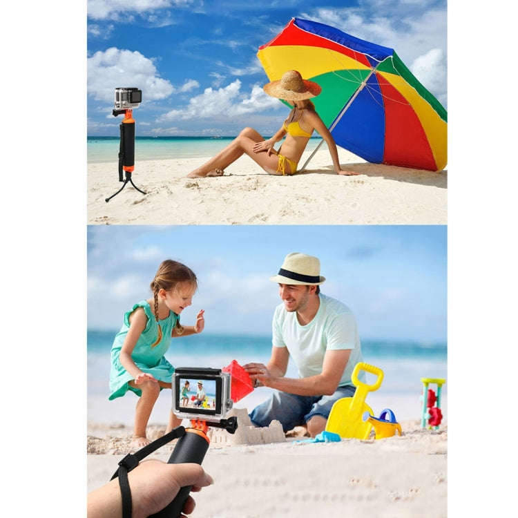 Floating Handle Grip with Tripod Holder & Adjustable Anti-lost Strap for GoPro, Insta360, DJI and...