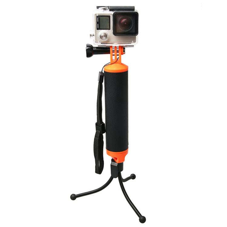 Floating Handle Grip with Tripod Holder & Adjustable Anti-lost Strap for GoPro, Insta360, DJI and...
