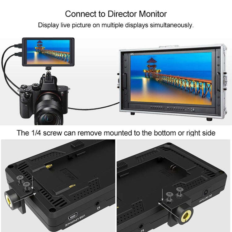 FEELWORLD F5 4K 1920 x 1080 5 inch Camera Field Monitor, Support HDMI