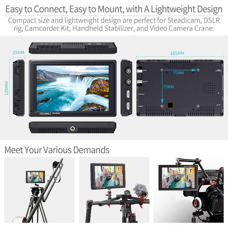 FEELWORLD FW279S 1920×1200 HDMI 7 inch Camera Field Monitor