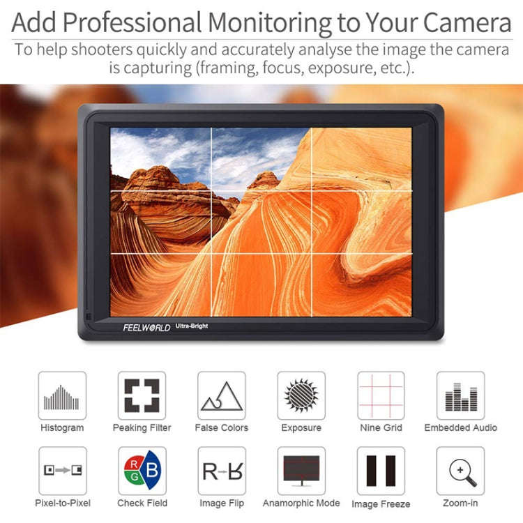 FEELWORLD FW279S 1920×1200 HDMI 7 inch Camera Field Monitor