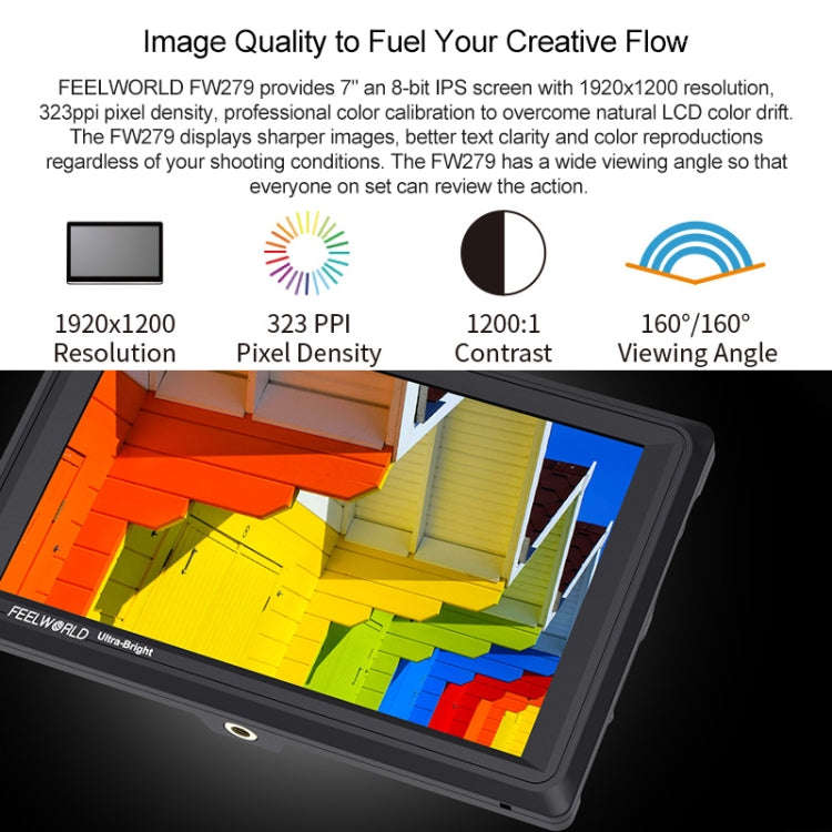 FEELWORLD FW279S 1920×1200 HDMI 7 inch Camera Field Monitor