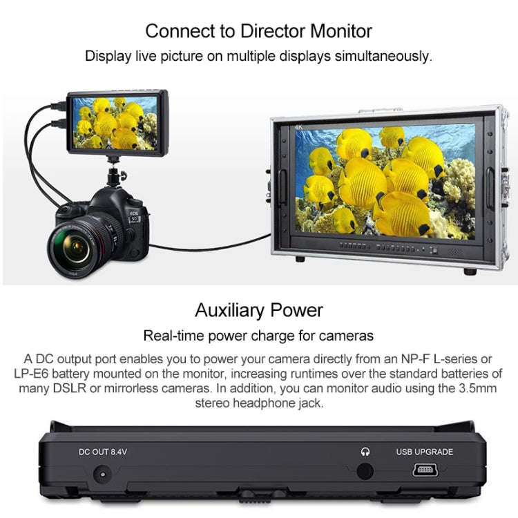 FEELWORLD S55 V2 1920x1152 HDMI 5.5 inch Camera Field Monitor