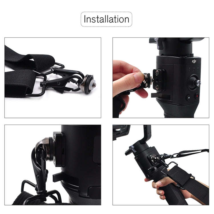 STARTRC 1105892 Thickening Decompression Portable Lanyard for DJI RONIN-SC(Black)