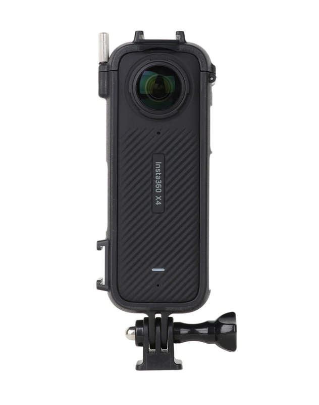 For Insta360 X4 Cold Shoe ABS Plastic Protective Frame with Adapter Mount & Screw (Black)