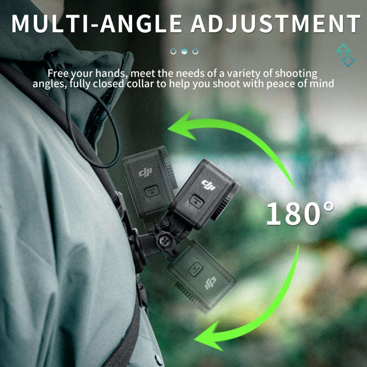 STARTRC Lazy Adjustable Neck Vlog FPV POV Bracket with Chest Strap for DJI / GoPro / Insta360 Act...