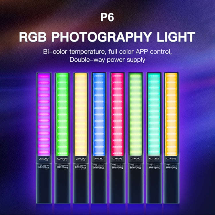 LUXCeO P6 RGB Colorful Photo LED Stick Video Light Handheld APP Control Full Color LED Fill Light...
