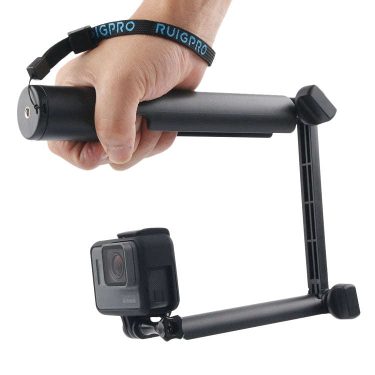 3-Way Monopod + Magic Mount Selfie Stick for GoPro, Insta360, DJI and Other Action Cameras, Lengt...