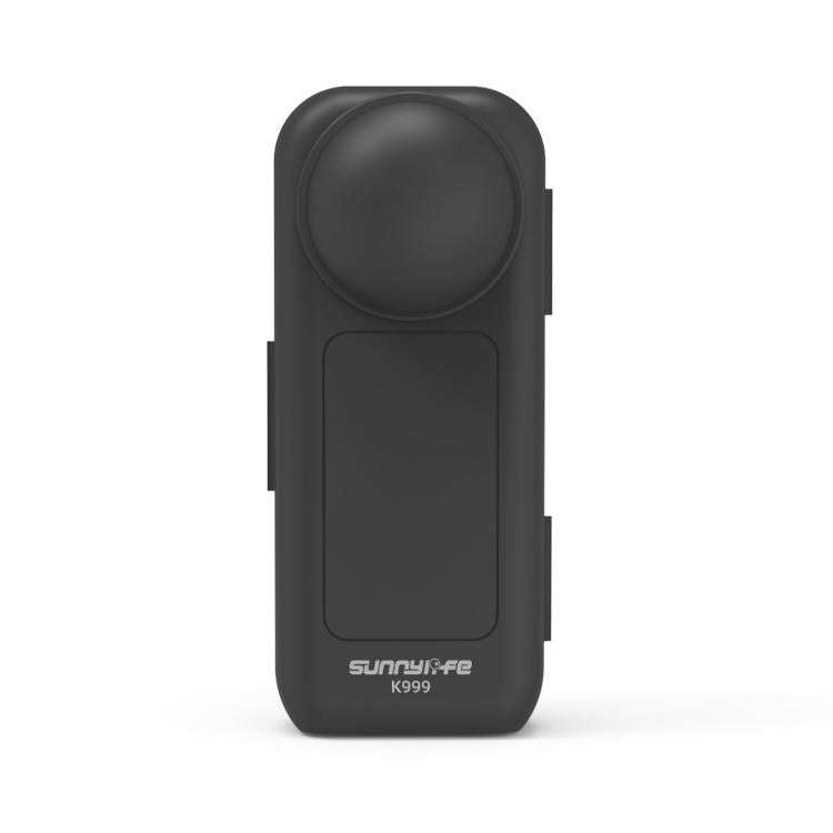 For Insta360 X5 / X4 Sunnylife Integrated Lens Screen Protective Cover Camera Case with Strap (Bl...