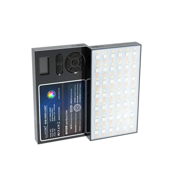 LUXCeO P03 LED Video Light 800LM Super Slim Panel Light On-camera Light Selfie Light Video Photog...