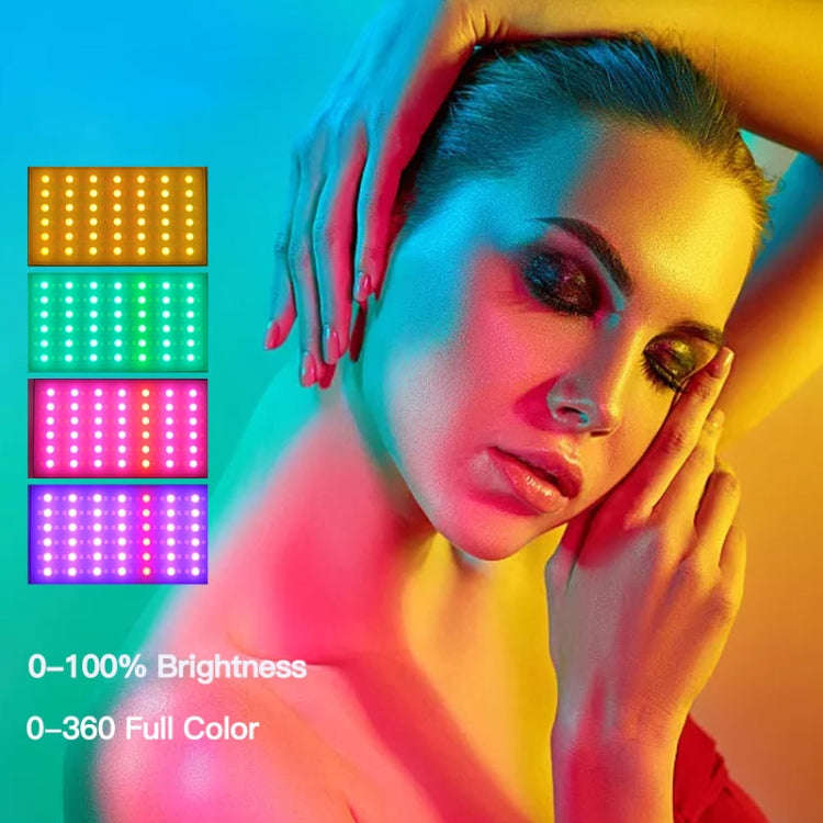 LUXCeO P03 LED Video Light 800LM Super Slim Panel Light On-camera Light Selfie Light Video Photog...