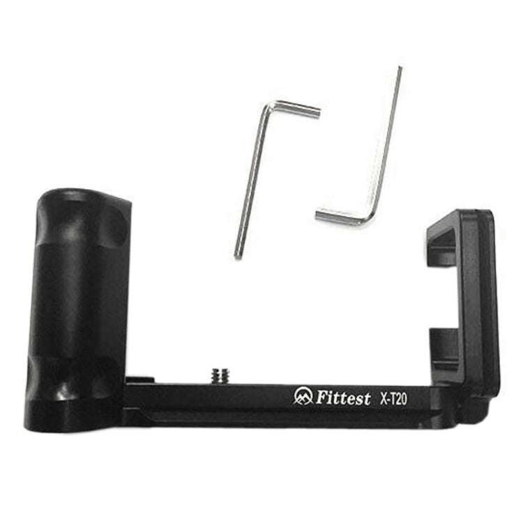 FITTEST X-T20 Vertical Shoot Quick Release L Plate Bracket Base Holder for FUJI X-T20 / X-T10 (Bl...