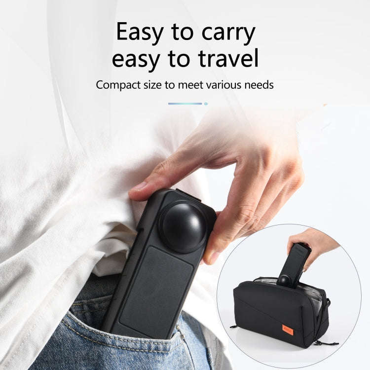 For Insta360 X5 / X4 Screen Lens Protective Cover (Black)