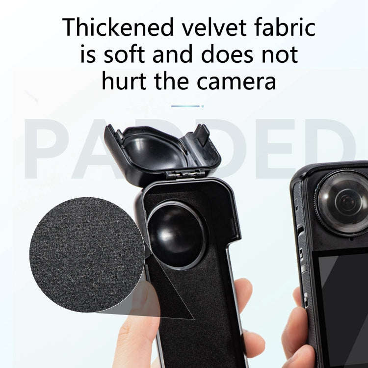 For Insta360 X5 / X4 Screen Lens Protective Cover (Black)