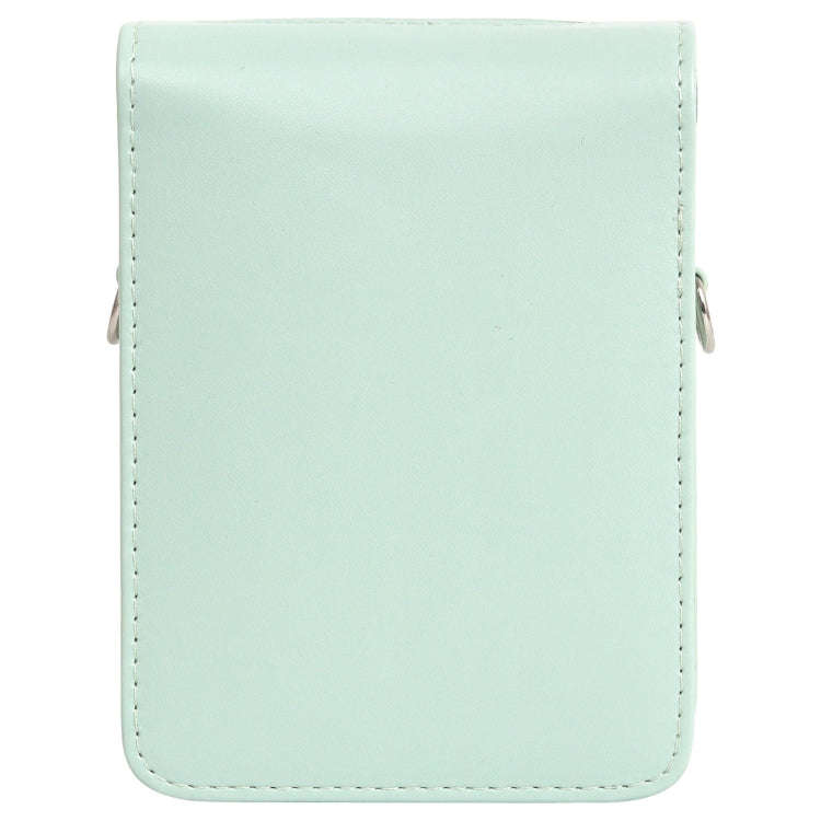 For FUJIFILM Instax mini Link 3 Full Body Leather Case Bag with Strap(Green)