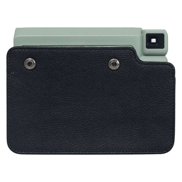 For FUJIFILM Instax WIDE 400 Full Body Leather Case Bag with Strap (Black)