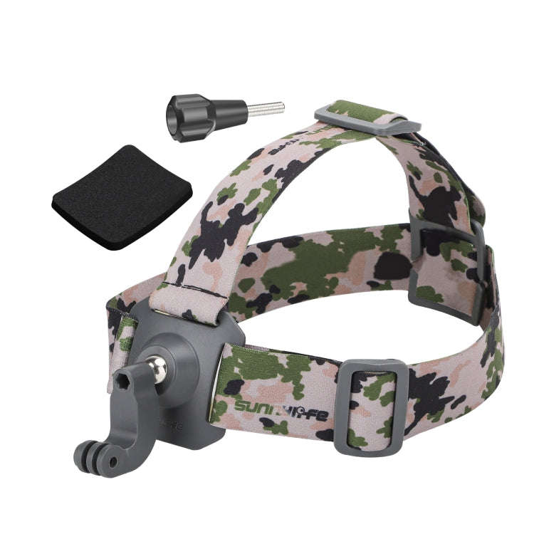 Sunnylife TD672 360 Rotation Adjustable Head Strap Vlog POV Mount Belt for GoPro, Insta360, DJI O...