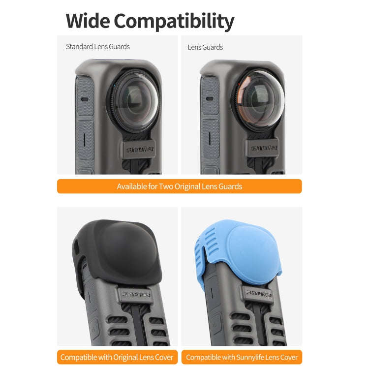 For Insta360 X4 Sunnylife Graphene Case High Thermal Conductivity Protective Case with Hand Strap...