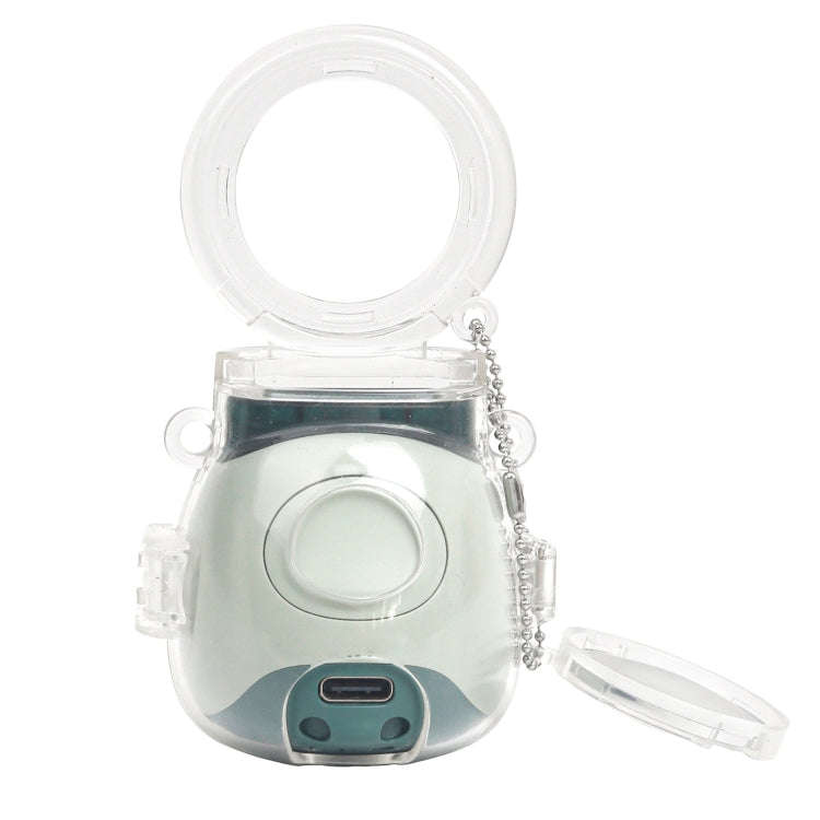 For FUJIFILM Instax PAL Crystal Hard Case Camera Bag with Shoulder Strap (Transparent)