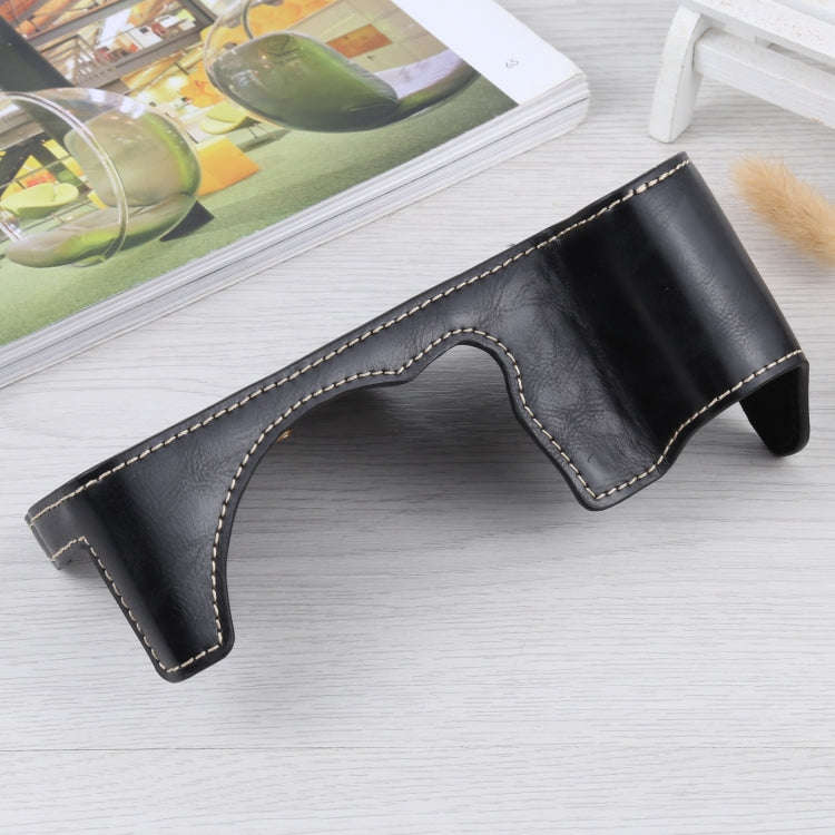 1/4 inch Thread PU Leather Camera Half Case Base for FUJIFILM GFX 50S (Black)