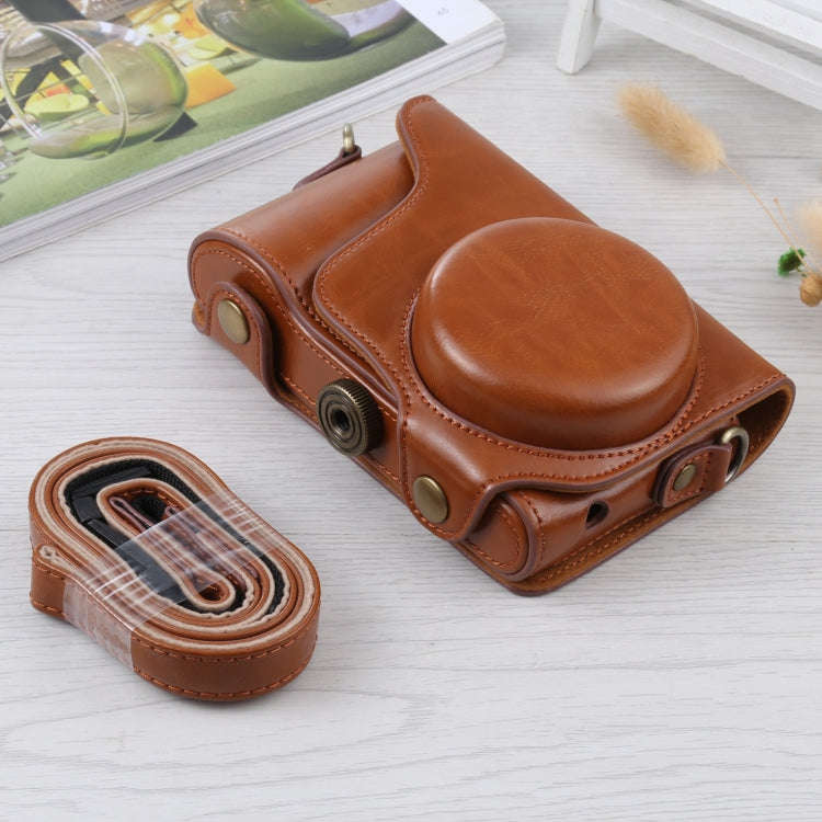 Full Body Camera PU Leather Case Bag with Strap for Samsung Galaxy Camera EK-GC100 / EK-GC110 / E...