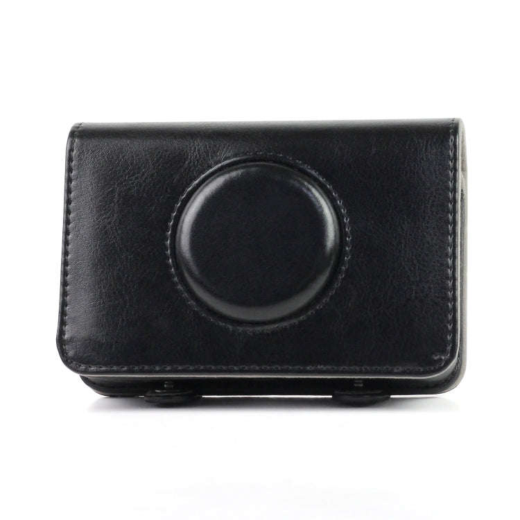 Solid Color PU Leather Case for Polaroid Snap Touch Camera (Black)