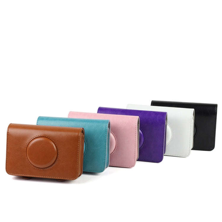 Solid Color PU Leather Case for Polaroid Snap Touch Camera (Black)