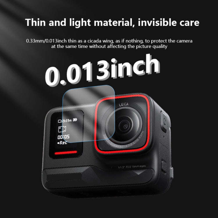 For Insta360 Ace Pro 2 STARTRC 2 Sets 3 in 1 Rear & Front  Screen + Lens Tempered Glass Film
