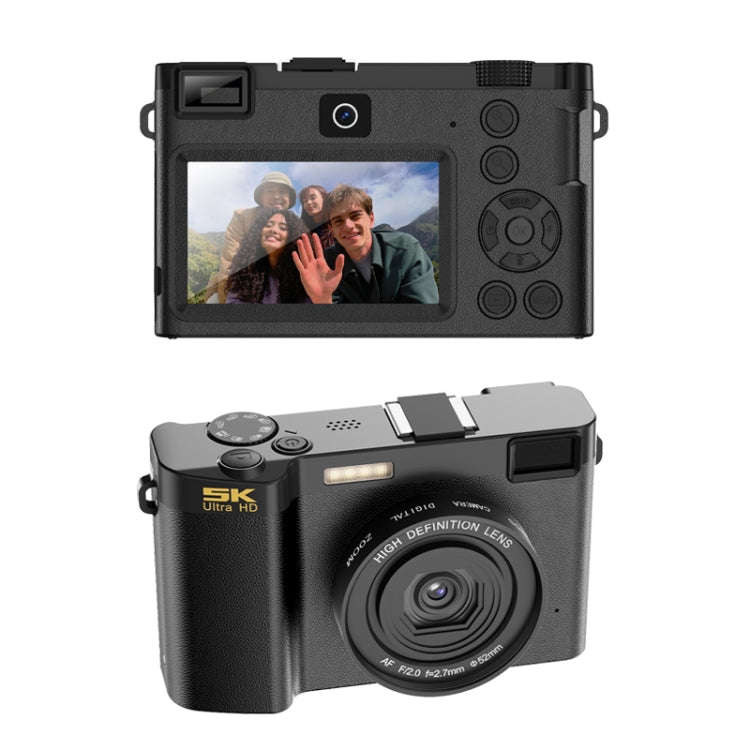 HDC-F01 3.0 inch 5K UHD Photography Digital Camera SLR Camera (Black)