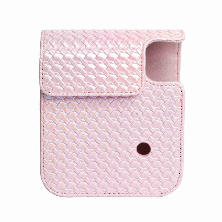 For FUJIFILM instax mini 12 Colorful Woven Leather Case Full Body Camera Bag + Photo Album with S...