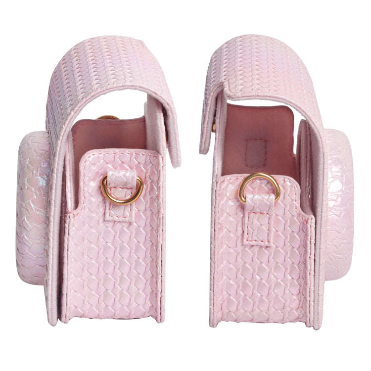 For FUJIFILM instax mini 12 Colorful Woven Leather Case Full Body Camera Bag + Photo Album with S...