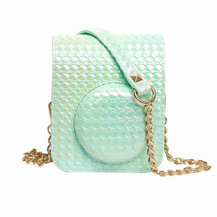 For FUJIFILM instax mini 12 Colorful Woven Leather Case Full Body Camera Bag + Photo Album with S...
