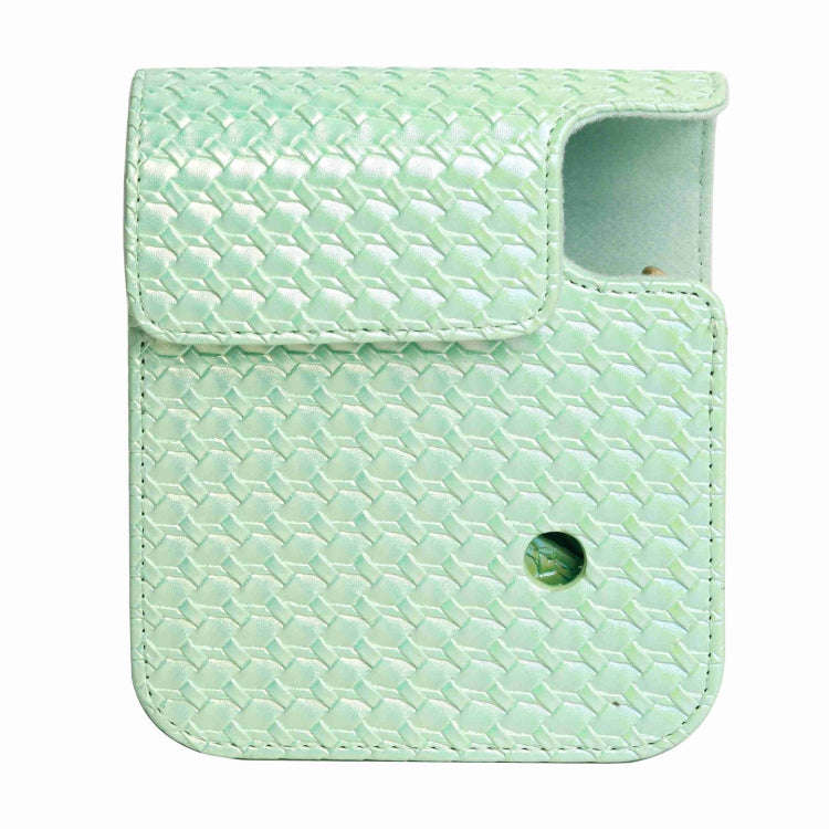 For FUJIFILM instax mini 12 Colorful Woven Leather Case Full Body Camera Bag + Photo Album with S...