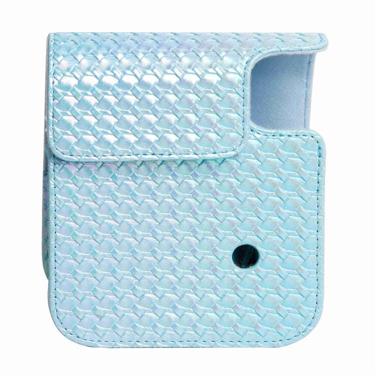 For FUJIFILM instax mini 12 Colorful Woven Leather Case Full Body Camera Bag + Photo Album with S...