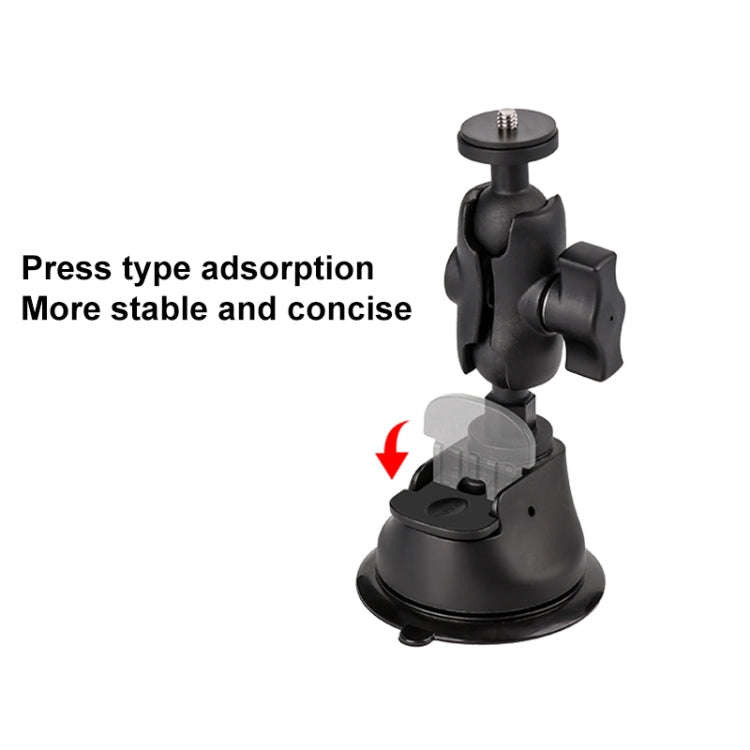 Dual-leg Suction Cup + Single Suction Cup with Selfie Stick Kits (Black)