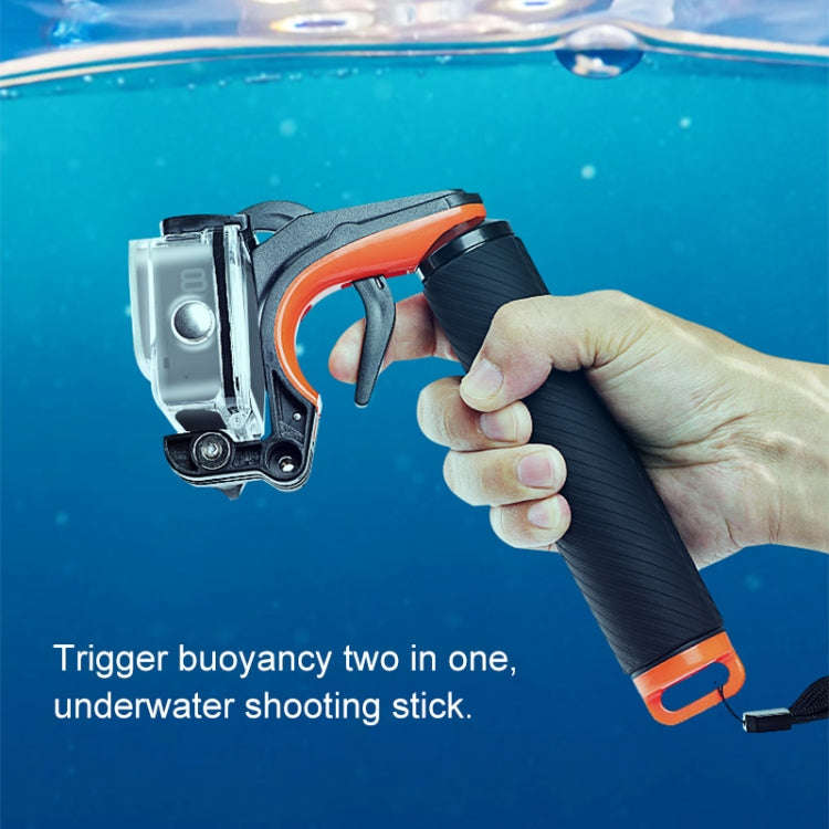 Shutter Trigger + Floating Hand Grip Diving Buoyancy Stick with Adjustable Anti-lost Strap & Scre...