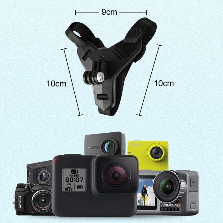 Helmet Belt Mount for GoPro, Insta360, DJI and Other Action Cameras(Black)