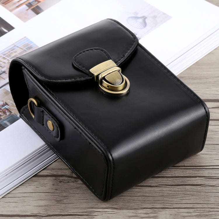 Full Body Camera Buckle Lock PU Leather Case Bag with Hand Strap & Neck Strap for Canon G7X II / ...