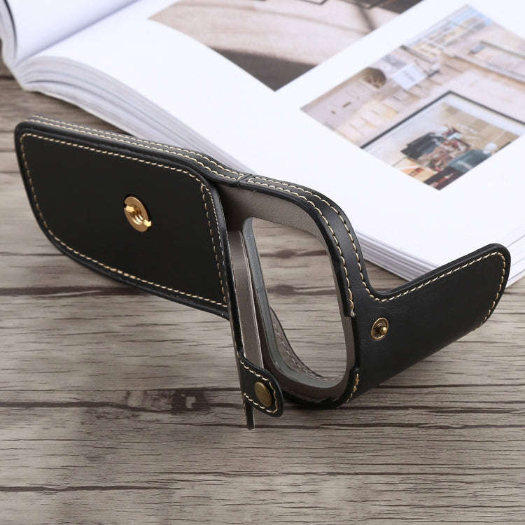 1/4 inch Thread PU Leather Camera Half Case Base for Canon EOS 5D Mark IV / 5D Mark III(Black)