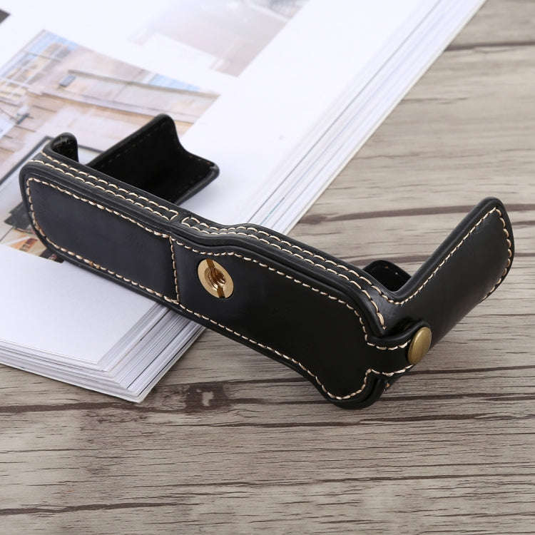 1/4 inch Thread PU Leather Camera Half Case Base for FUJIFILM X-T10 / X-T20 (Black)