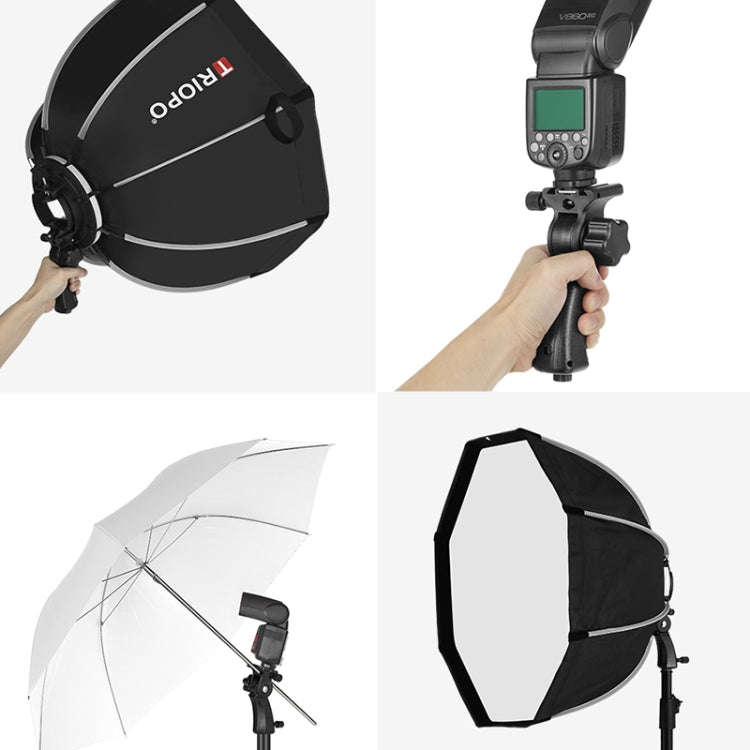 TRIOPO K65 65cm Speedlite Flash Octagon Parabolic Softbox Bowens Mount Diffuser for Speedlite