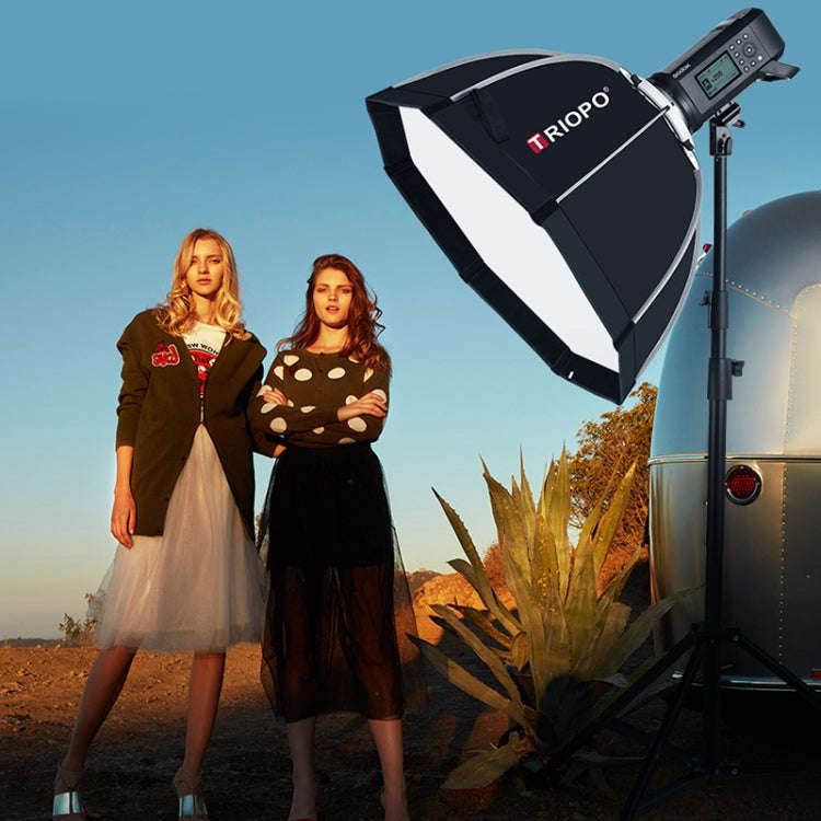 TRIOPO K90 90cm Speedlite Flash Octagon Parabolic Softbox Bowens Mount Diffuser for Speedlite