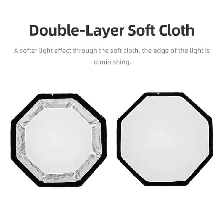 TRIOPO K90 90cm Speedlite Flash Octagon Parabolic Softbox Bowens Mount Diffuser for Speedlite