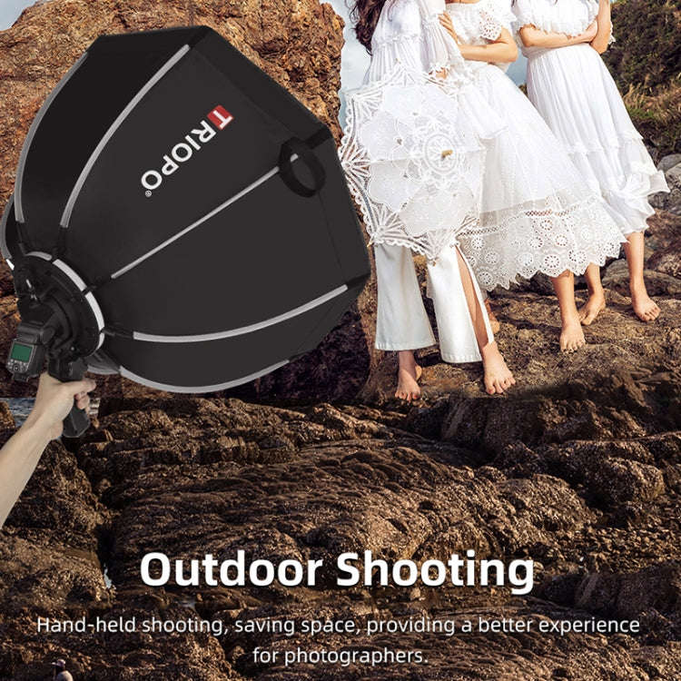 TRIOPO KS65 65cm Speedlite Flash Octagon Parabolic Softbox Diffuser with Bracket Mount Handle for...