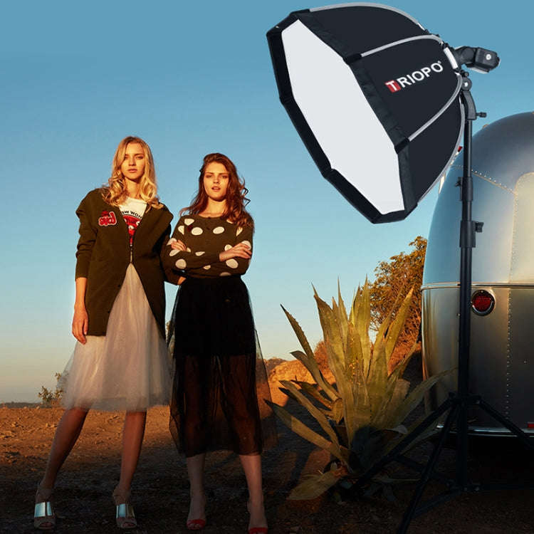 TRIOPO KS65 65cm Speedlite Flash Octagon Parabolic Softbox Diffuser with Bracket Mount Handle for...
