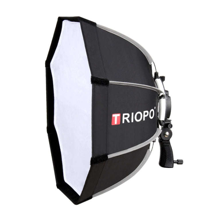 TRIOPO KS90 90cm Dome Speedlite Flash Octagon Parabolic Softbox Diffuser with Bracket Mount Handl...