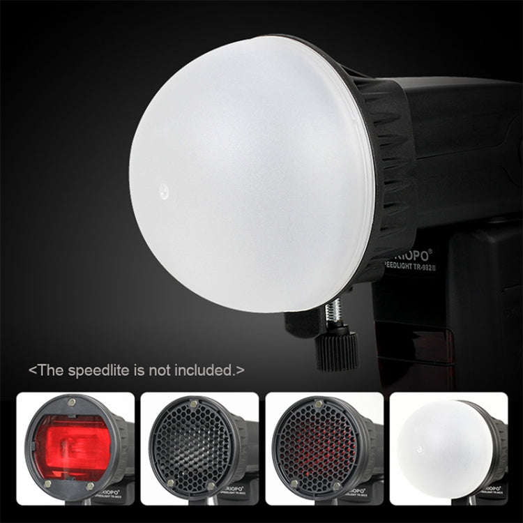 TRIOPO TR-08 Flash Speedlite Honeycomb Magnet Fixing Softbox Kits with 4 x Magnetic Color Filters