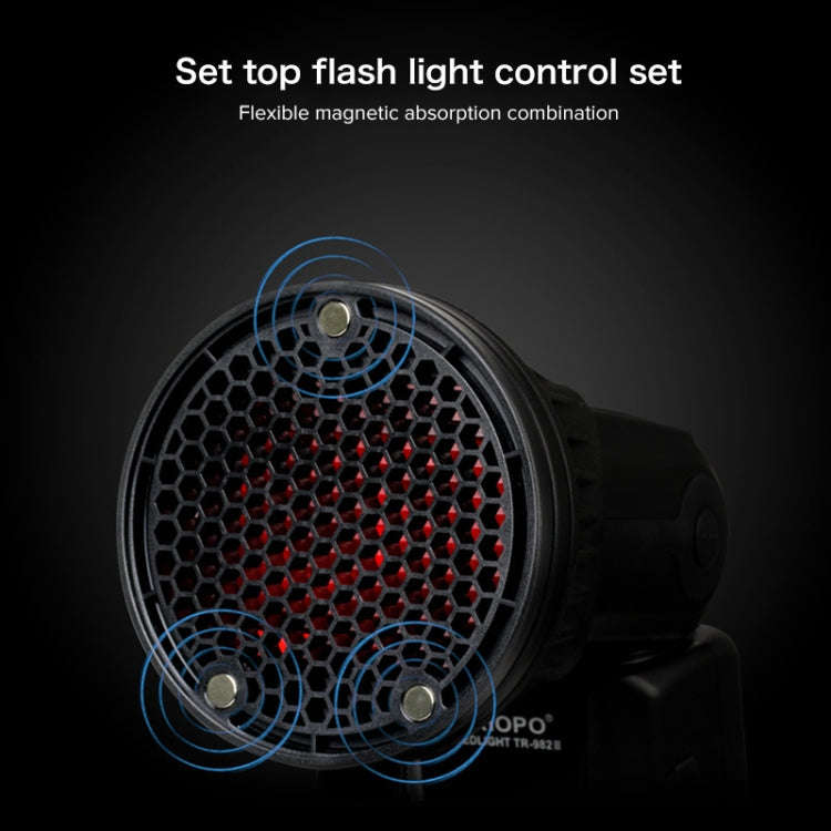 TRIOPO TR-08 Flash Speedlite Honeycomb Magnet Fixing Softbox Kits with 4 x Magnetic Color Filters