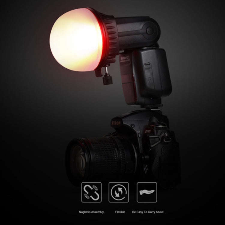 TRIOPO TR-08 Flash Speedlite Honeycomb Magnet Fixing Softbox Kits with 4 x Magnetic Color Filters